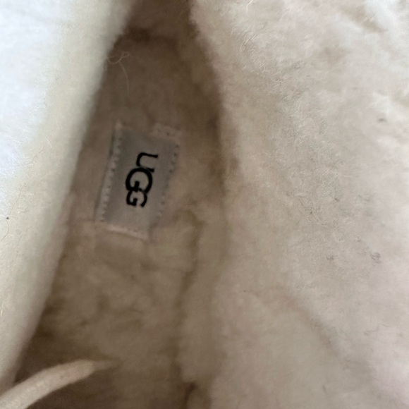 UGG NEUMEL CHOPD PEBBLED WHITE LEATHER BOOTS - Men’s 13 - Picture 6 of 13